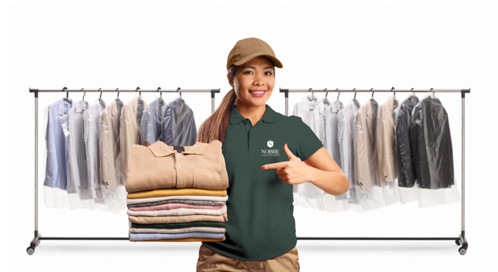 Lavanderia em Pinheiros com coleta e entrega: roupas limpas entregues pela Nobre