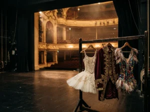 Lavagem de figurino de teatro com cuidado em pedraria e tecido cênico