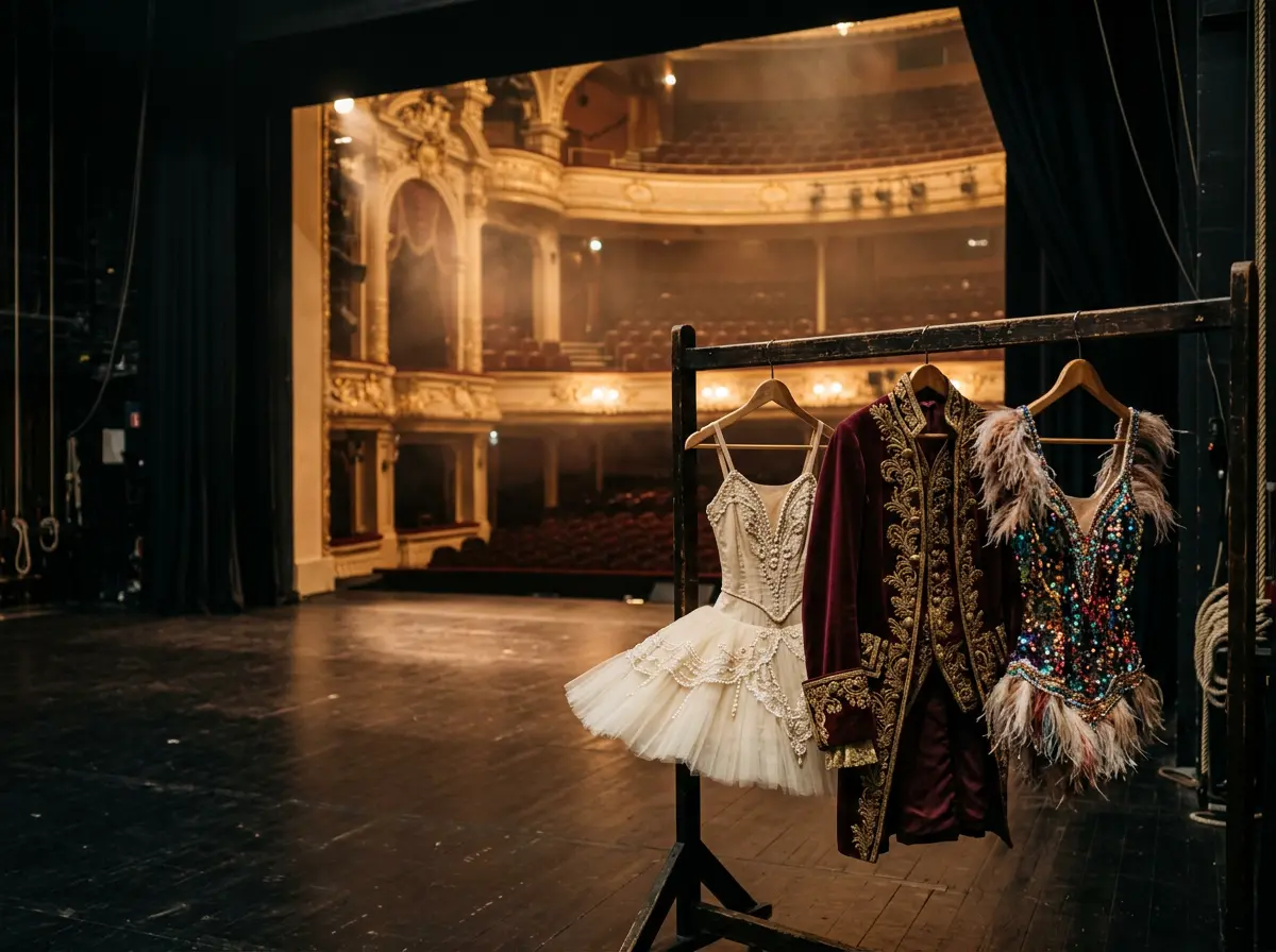 Lavagem de figurino de teatro com cuidado em pedraria e tecido cênico